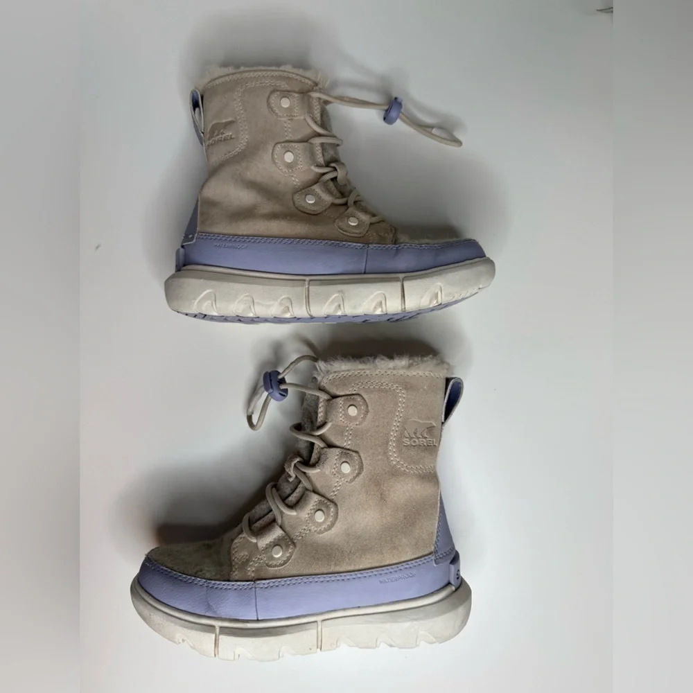 Sorel Youth Explorer Lace-Up Waterproof Cold-Weather Boots Size 1 Outdoor Snow